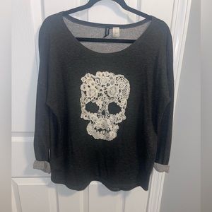 5 for $25Crochet skull sweater